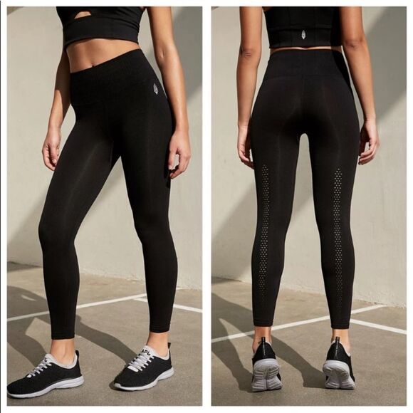 Free People Black Good Karma Leggings - Picture 1 of 2